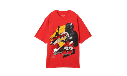 Jordan Statement 1985 Short Sleeve Crew T-Shirt "Fire Red / Black" IB8814 671