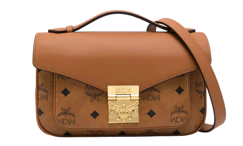 Medium Tracy Crossbody in Visetos "Cognac" MWRFSXT01CO001