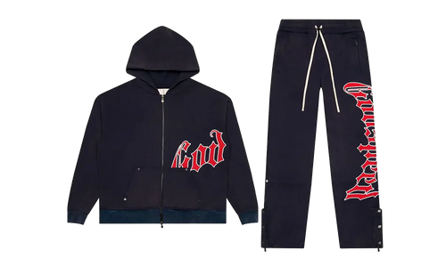 OG Logo Sweatsuit V2 "Navy Red" GS161