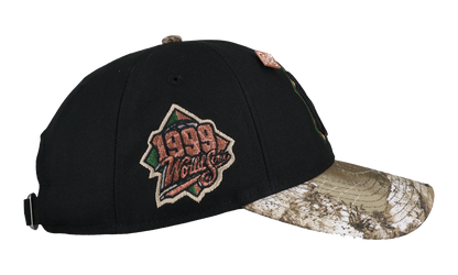 9TWENTY New York Yankees 1999 World Series Remastered Dad Hat "Black / Real Tree - Visor" NE320