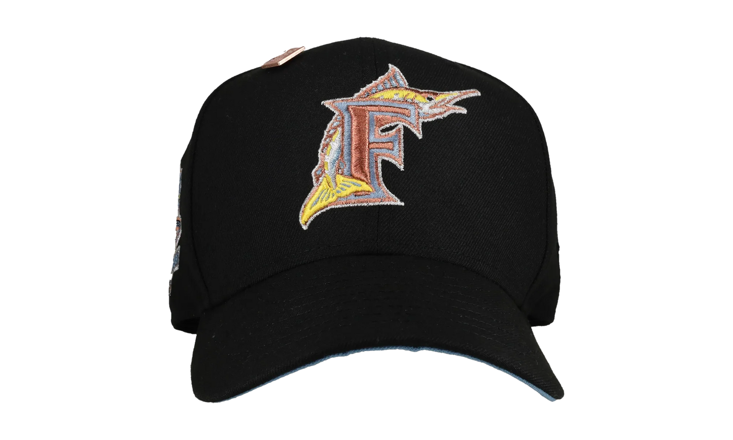 59FIFTY Florida Marlins 10th Anniversary Fitted Hat "Black / Indigo / Yellow" NE114