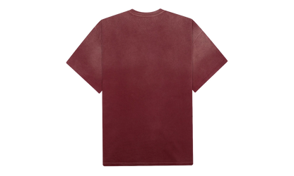 Pearl Studded Logo Tee "Burgundy" SAT004