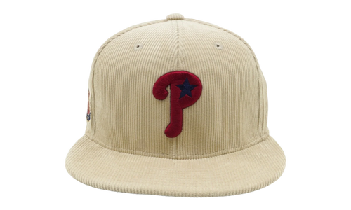 MLB Team Cord Fitted Phillies 2004 Cap "Cream" 6HSF1838 PPH04PPPCREA