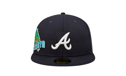 Atlanta Braves Stateview 59FIFTY Fitted Cap "Navy" 60296534