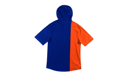 NBA Short Sleeve Split Hoodie "New York Knicks - Royal / Orange" HDSSAJ19008 NYKRYOR