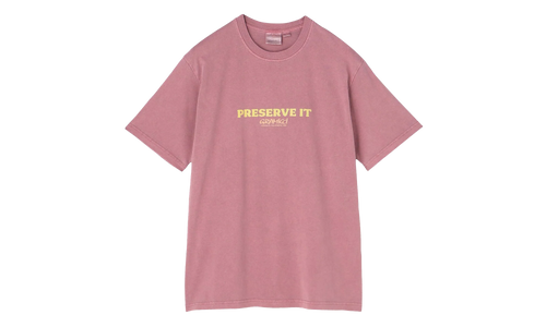 Footprints Pigment Dyed SS Tee "Red" G6SU T119 RED