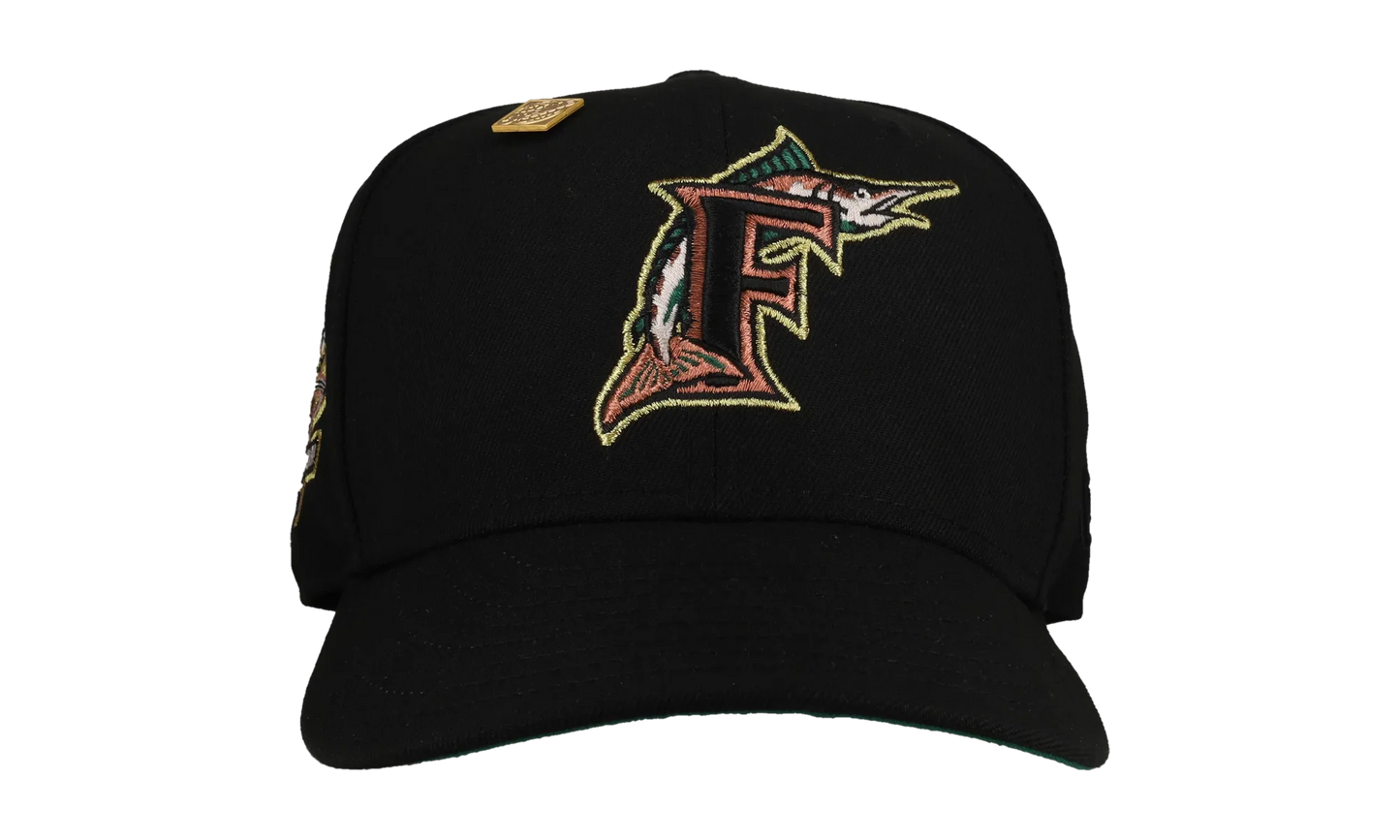 59FIFTY Florida Marlins 10th Anniversary Fitted Hat "Black / Gold / Green" NE113