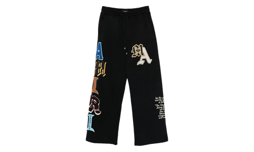 Varsity Patch Sweatpant "Black" AMBMPA1020 001
