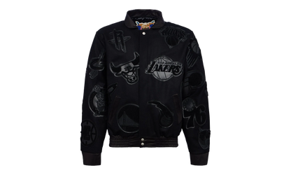 Vegan Leather Jacket "VNFL Collage" NFL 201 BLK