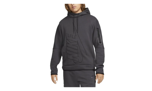 NSW Tech Fleece Graphic Pullover Hoodie "Grey / Grey" DX0577 060