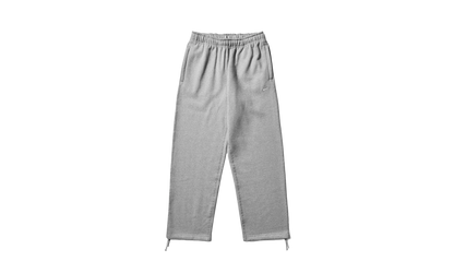 Solo Swoosh Fleece Open Hem Trousers "Dark Grey Heather / Light Smoke Grey / White" HV1090 063