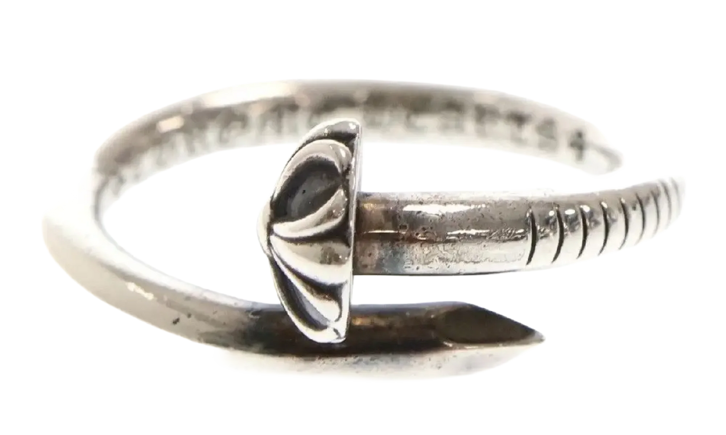 Nail Cross Ball Ring "Silver" CHRM0832