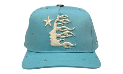 OG Logo Rhinestone Snapback Hat "Baby Blue" HSR103
