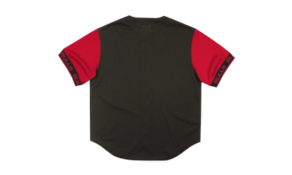 NBA Pure Shooter Mesh Button Front Shirt "Chicago Bulls - Black" MSBFAJ19017 CBUBLCK