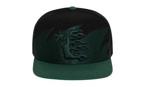 Sharkteeth Snapback Hat "Black / Green" HSR213