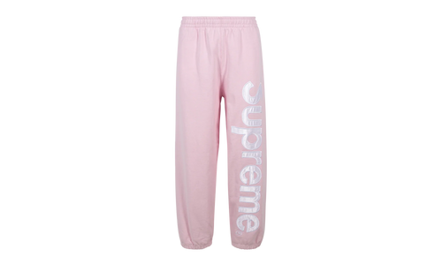 Satin Appliqué Sweatpant "FW23 - Light Pink" SU100084