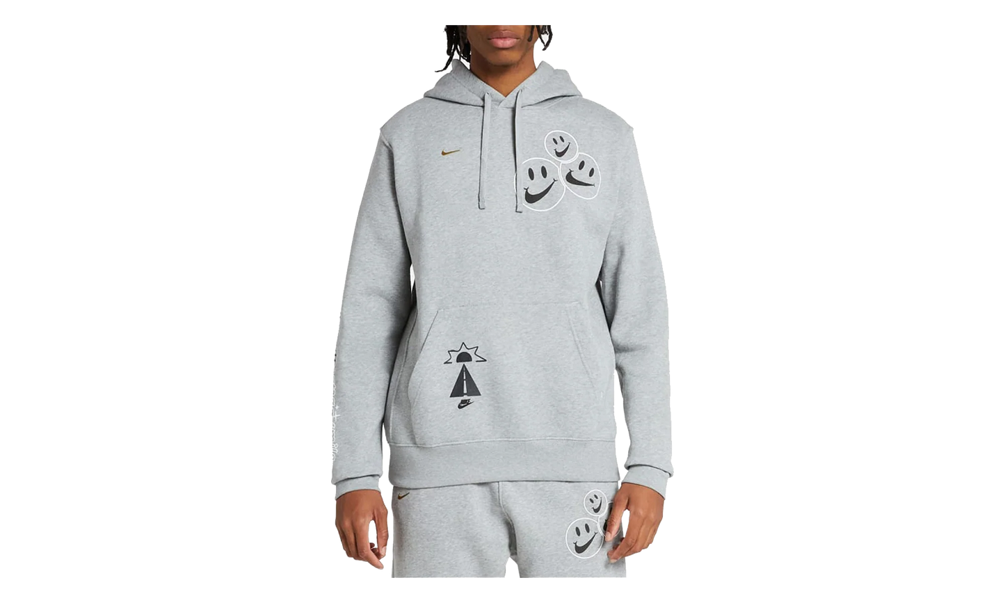 NSW Club Fleece Smile Pullover Hoodie "Heather Grey" DQ3520 063