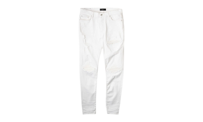 MX1 Leather Patch Jeans "White" MBMX1 LTHWHT WHITE