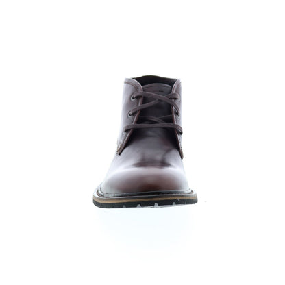 Andrew Marc Woodside AM1022-644 Mens Burgundy Leather Lace Up Chukkas Boots
