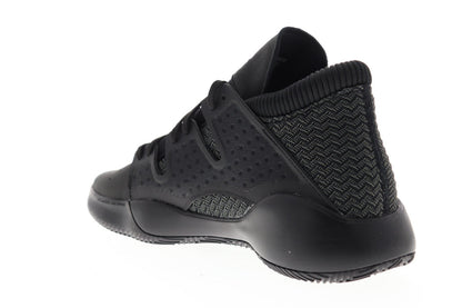 Pro Vision BB9303 Mens Black Canvas Mid Top Athletic Gym Basketball Shoes