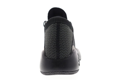 Pro Vision BB9303 Mens Black Canvas Mid Top Athletic Gym Basketball Shoes