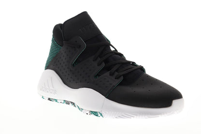Pro Vision D96946 Mens Black Canvas Mid Top Athletic Gym Basketball Shoes