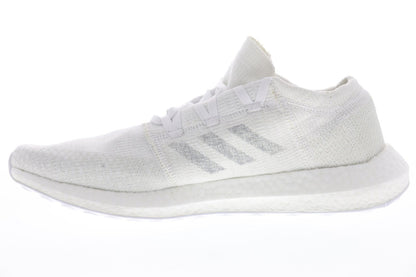 Pureboost Go F35787 Mens White Canvas Low Top Athletic Running Shoes