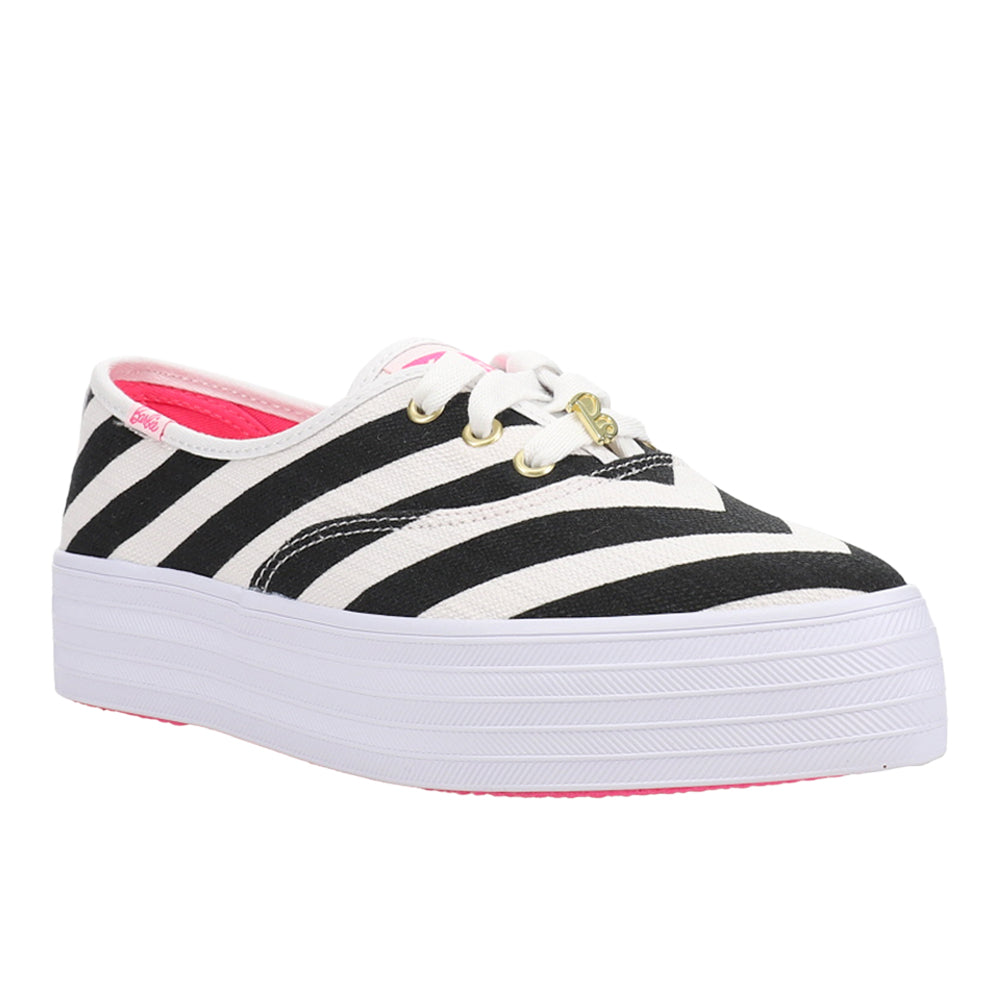 Keds x Barbie Point Striped Canvas Lace Up Sneakers