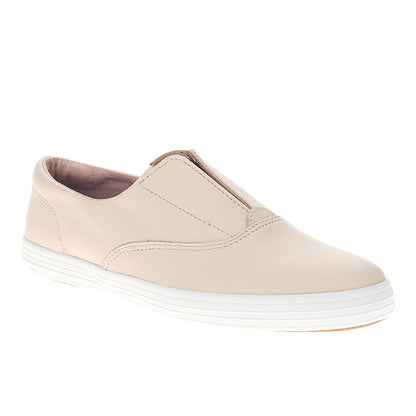 Champion Round Toe Leather Slip On Sneakers