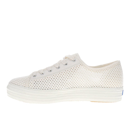 Triple Kick Cotton Mesh Lace Up Sneakers