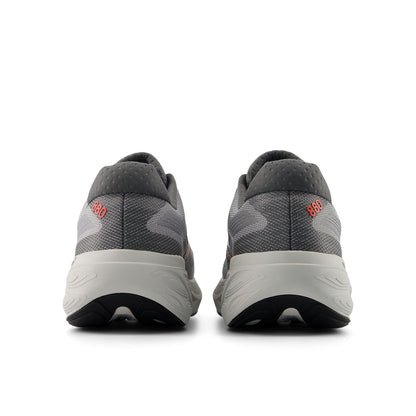 Men's Fresh Foam X 880v15 in Slate Grey with Reflection and Urgent Red