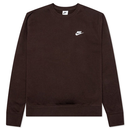 Sportswear Club Fleece Crew - Brown Basalt/White