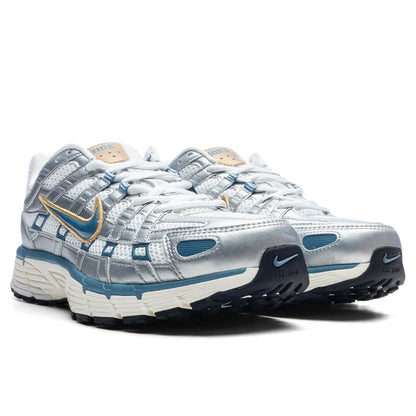 P - 6000 - White/Aegean Storm/Metallic Silver