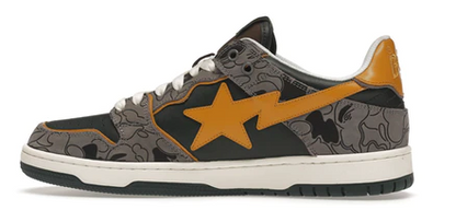 A Bathing Ape SK8 Sta Grey Mustard Yellow