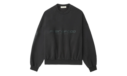 Los Angeles Heavy Fleece Cropped Sweatshirt "Vintage Black" 192HO256893F