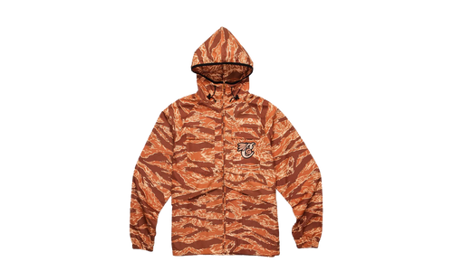 Top Of The Key Tiger Camo Hooded Shell Jacket "Tan" 1546O4343 CRL