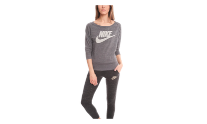 3/4 Sleeve Logo Sweater "Grey" 545548 021