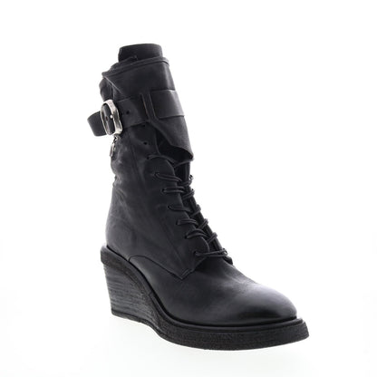 Thatcher A30210-201 Womens Black Leather Casual Dress Boots