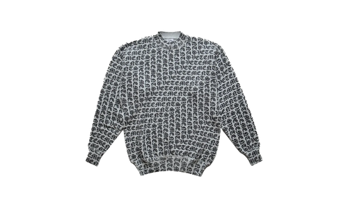 Vetements Gothic Monogram Sweater Grey "Grey" UA65KN210G