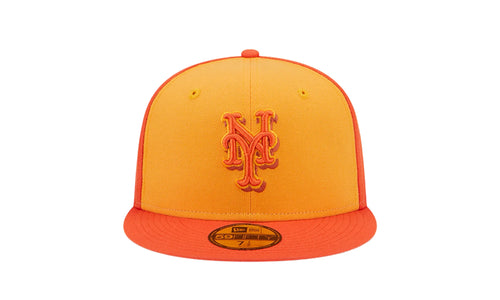 New York Mets Tri-Tone Team 59FIFTY Fitted Hat "Orange" 60355915