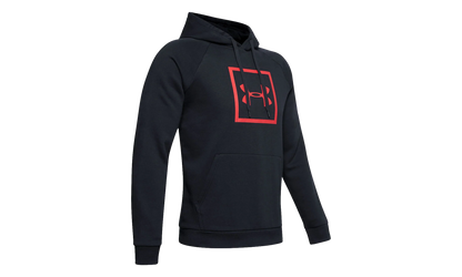 Rival Fleece Box Logo Hoodie "Black / Martian Red" 1329745 002