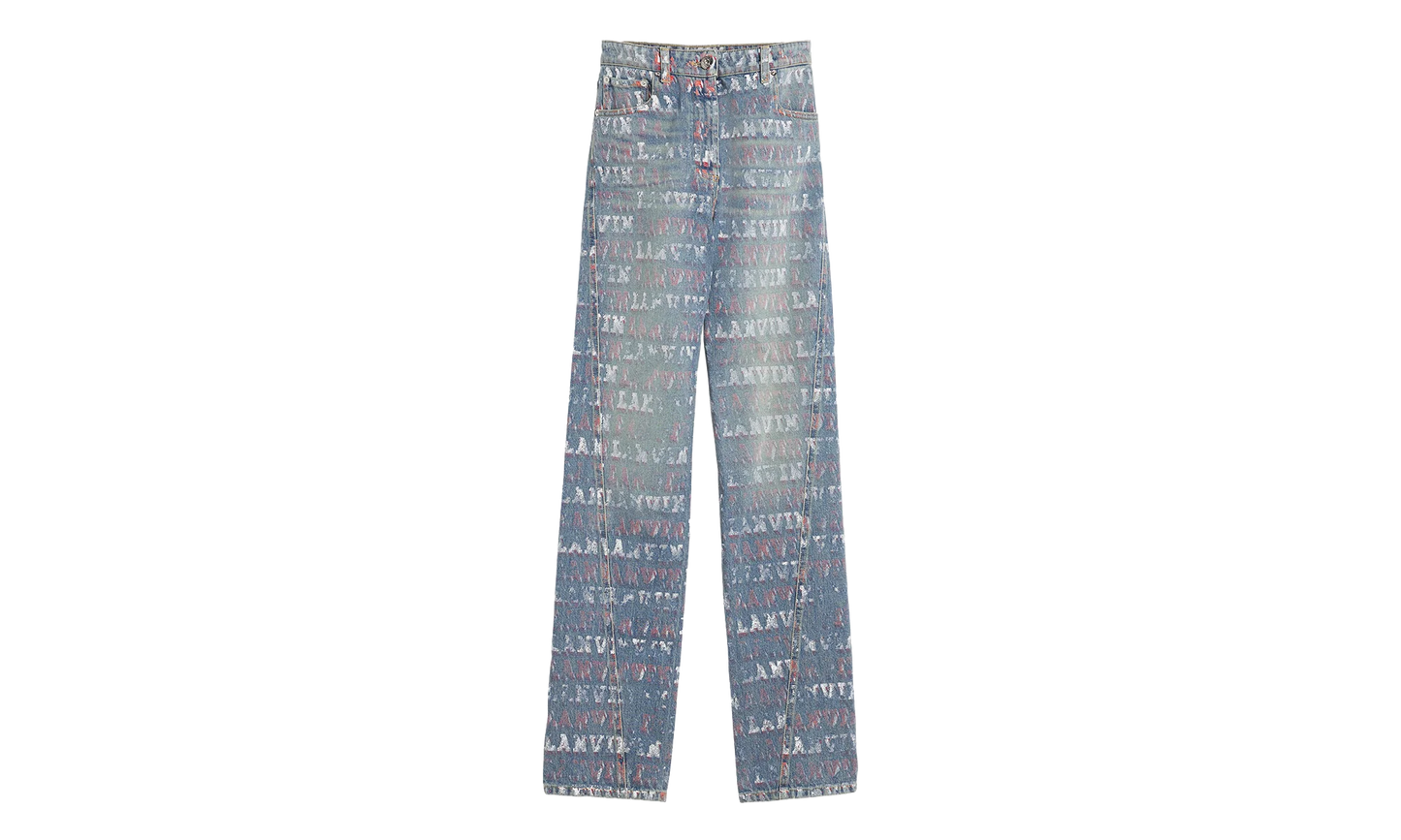 TWISTED LEG DENIM TROUSERS "Blue Denim" RW TR0335 D082 P24 22