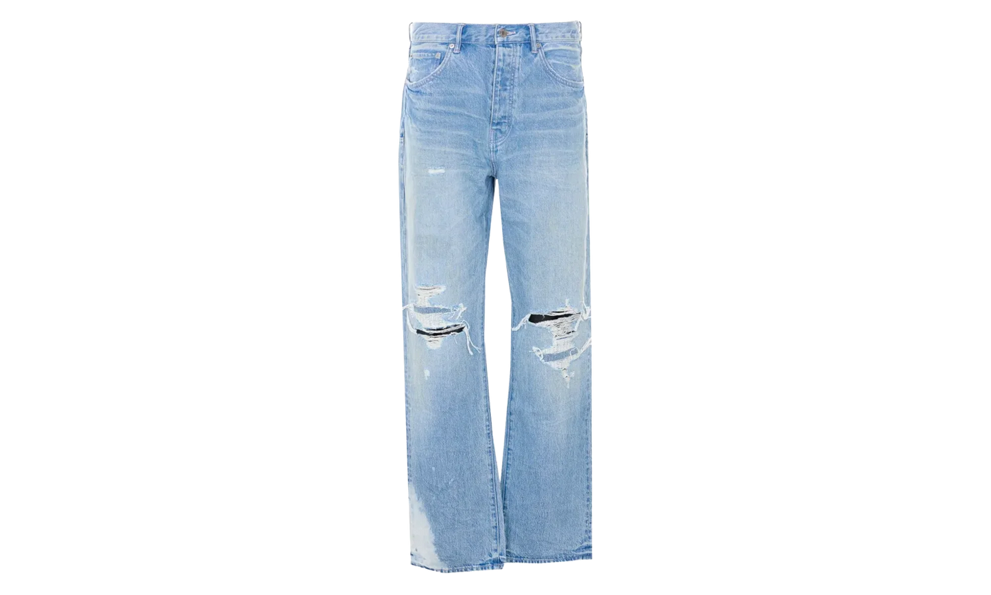 Repair Knee Blowout Jeans "Light Indigo" P011 GDBT226