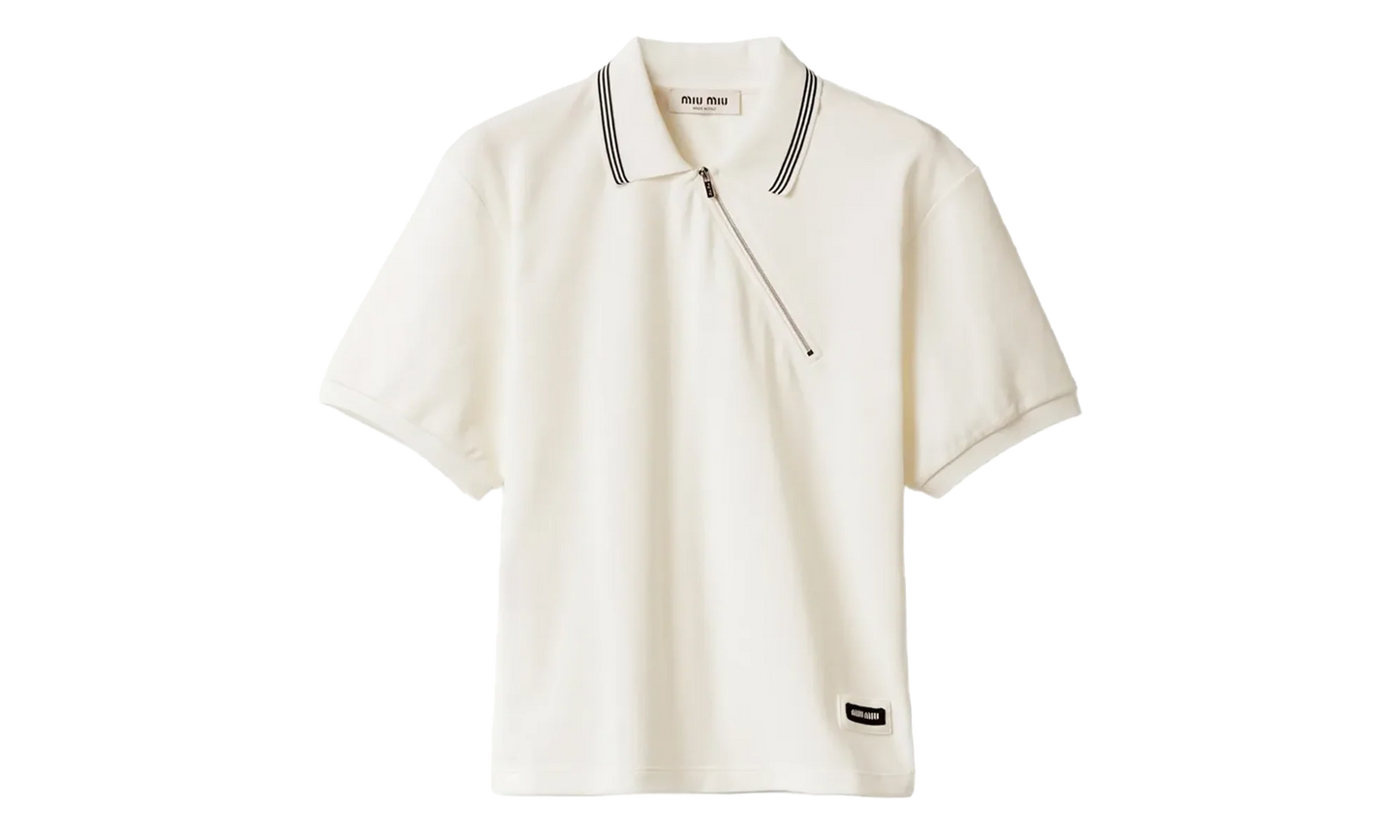 Polo Piquet Jersey WMNS "White" MJNA03 S OOO 18ZW F0009