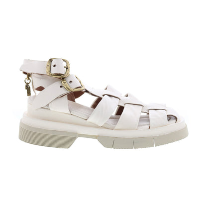 Colter A68002-301 Womens Beige Leather Gladiator Sandals Shoes