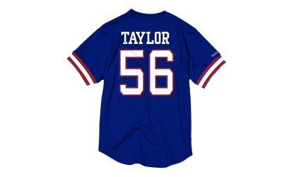 NFL Name & Number Mesh Crew Neck Shirt "New York Giants - Royal" NNMPMG18061 NYGROYA90LTA