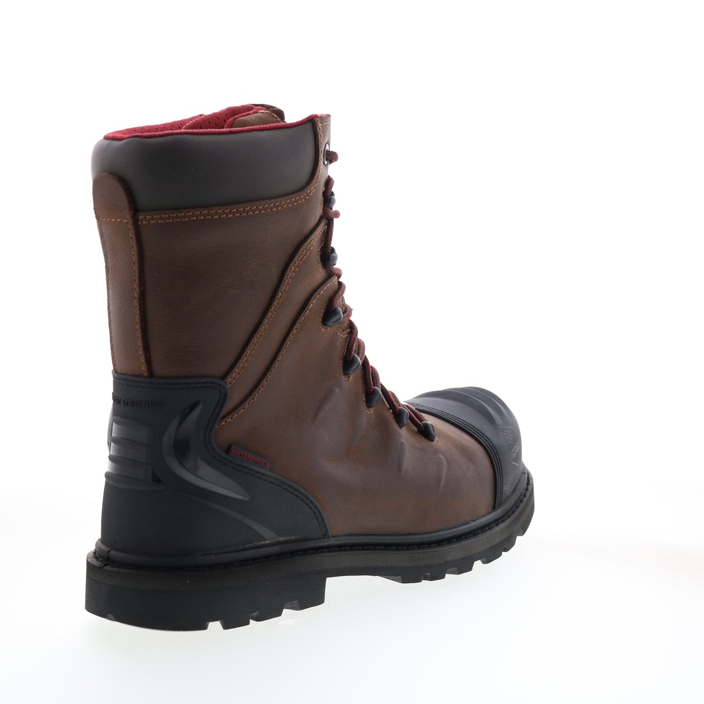 Avenger Hammer Carbon Toe Waterproof PR 8" Mens Brown Work & Safety Boots