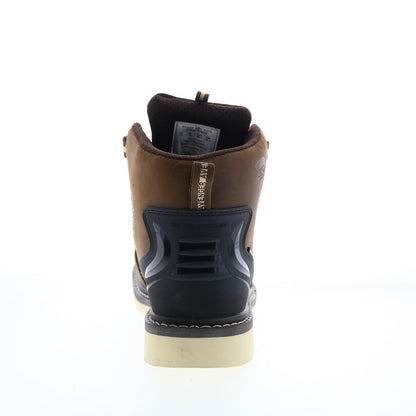 Avenger Wedge Soft Toe Electric Hazard PR Waterproof 6" Mens Brown Work Boots