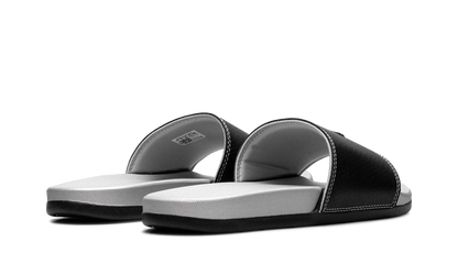 Adilette Comfort Slides "Core Black Silver Metallic" JQ2254