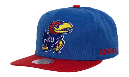 NCAA Team Origins Snapback Cap "Kansas Jayhawks - Royal / Red" 6HSSSH22019 KAURYRD